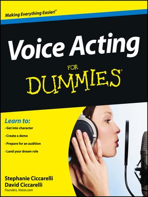 cover image of Voice Acting For Dummies